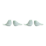 Modern etched bird figurine (set of 4)