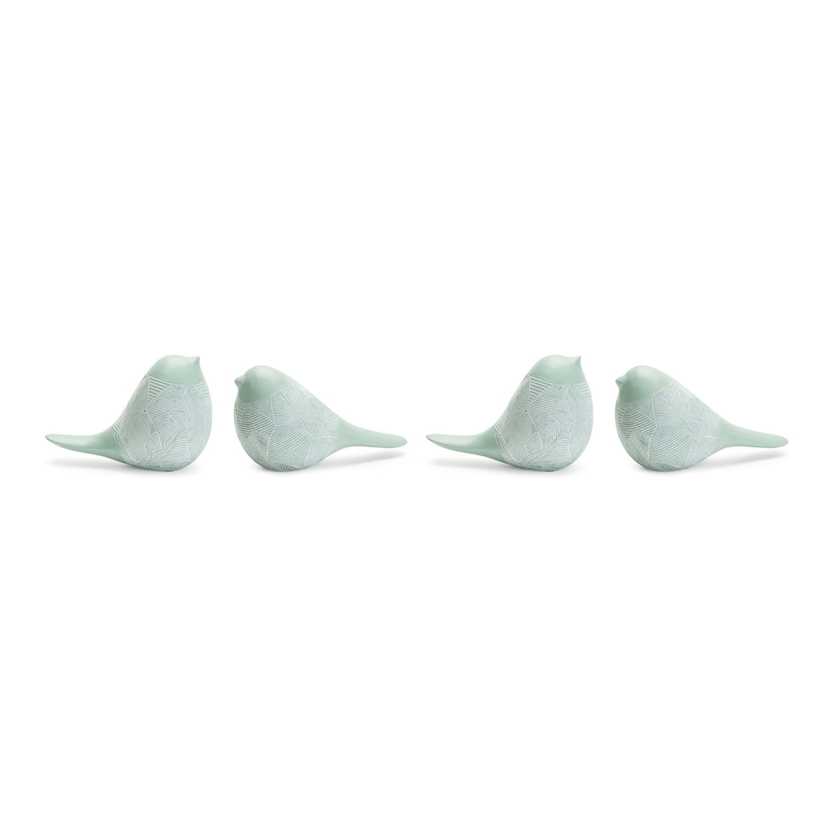 Modern Etched Bird Figurine (set of 4)