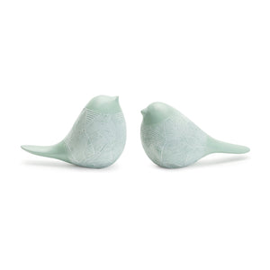 Modern Etched Bird Figurine (set of 4)