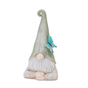 Gnome Statue with Wood Grain Design (Set of 2)