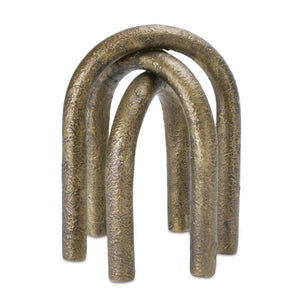Modern Metal Arches Sculpture (Set of 2)