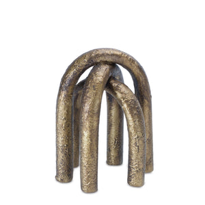 Modern Metal Arches Sculpture (Set of 2)