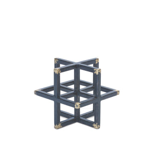 Modern Metal Star Sculpture (Set of 2)