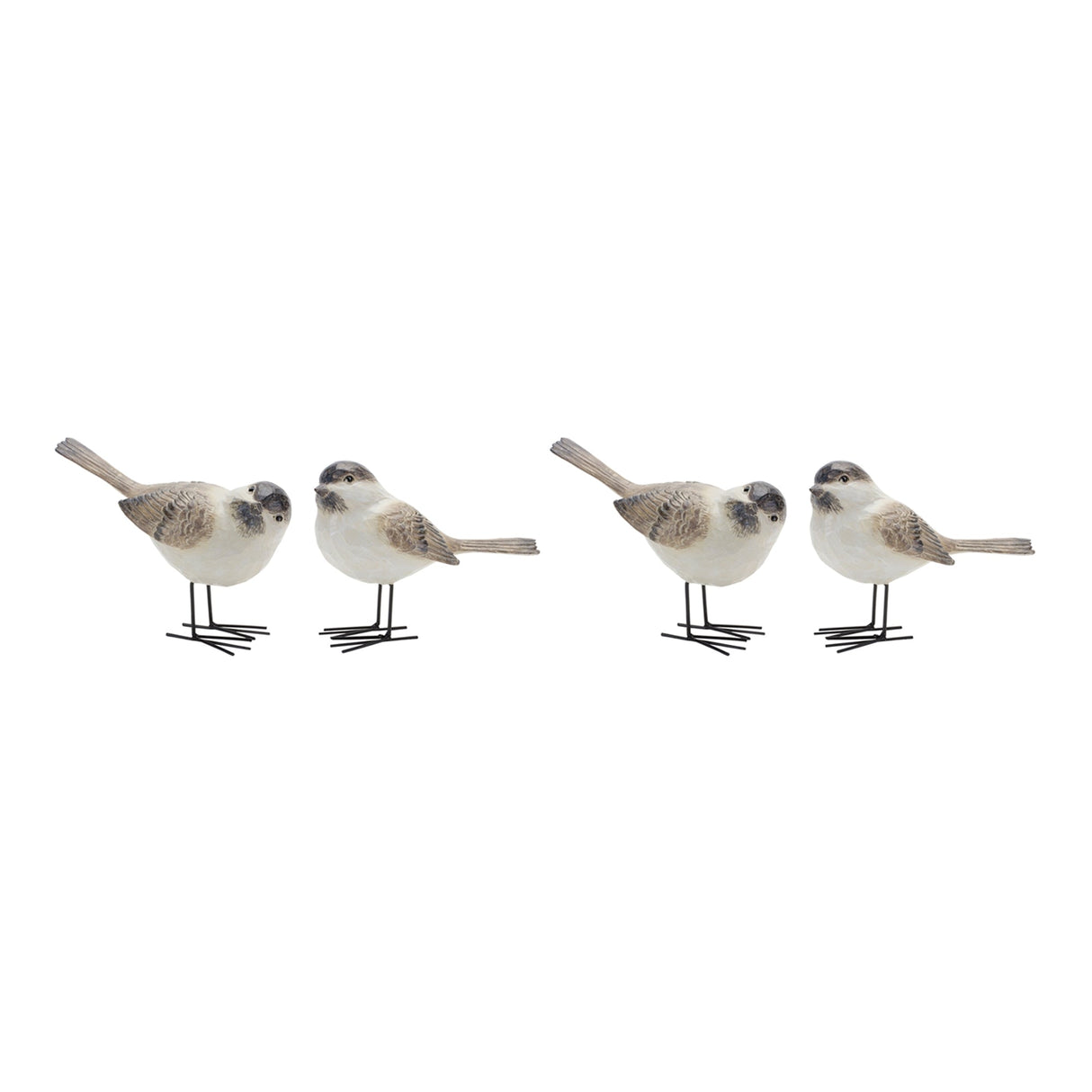 Standing bird figurine (set of 4)