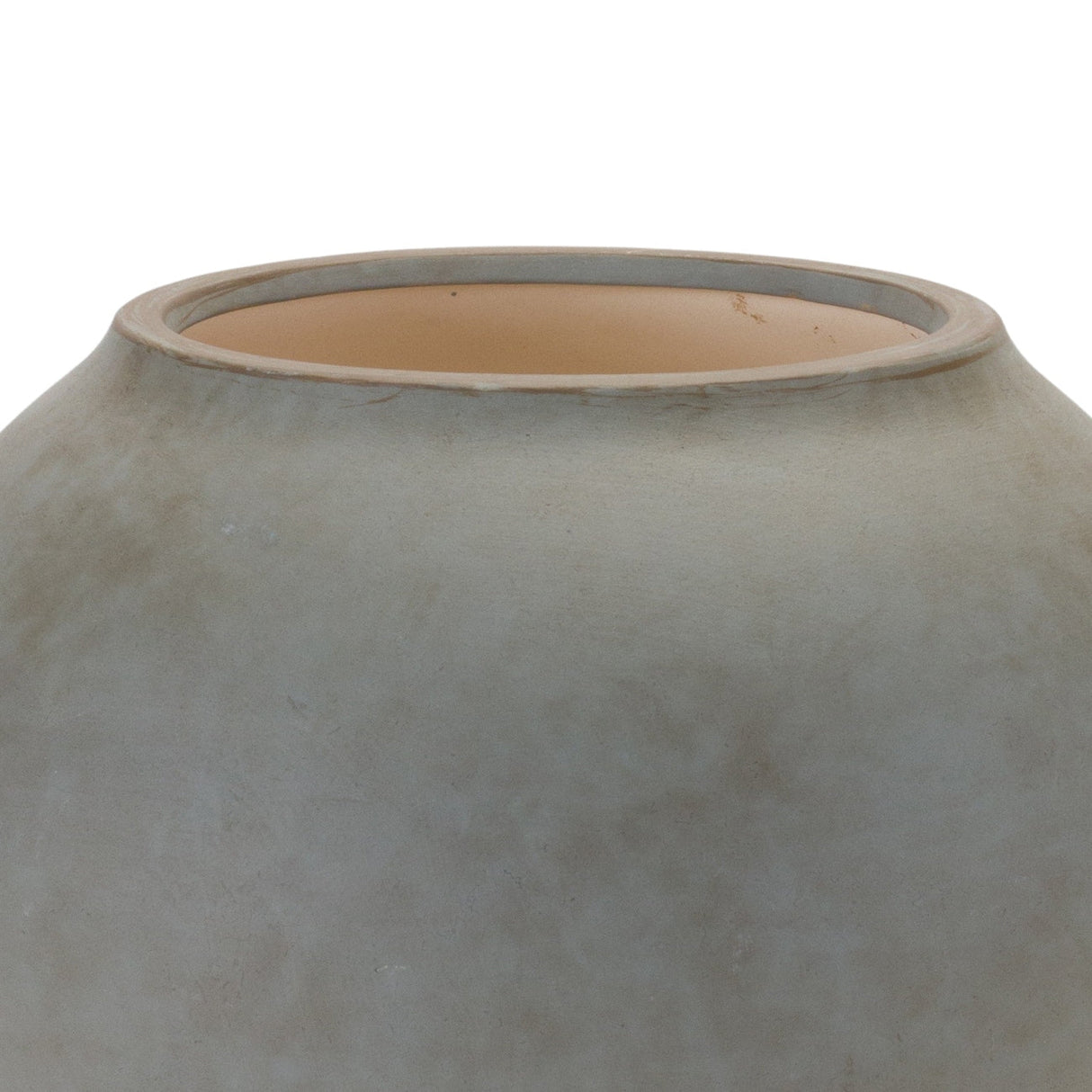 Two Tone Ceramic Vase 8.5"D