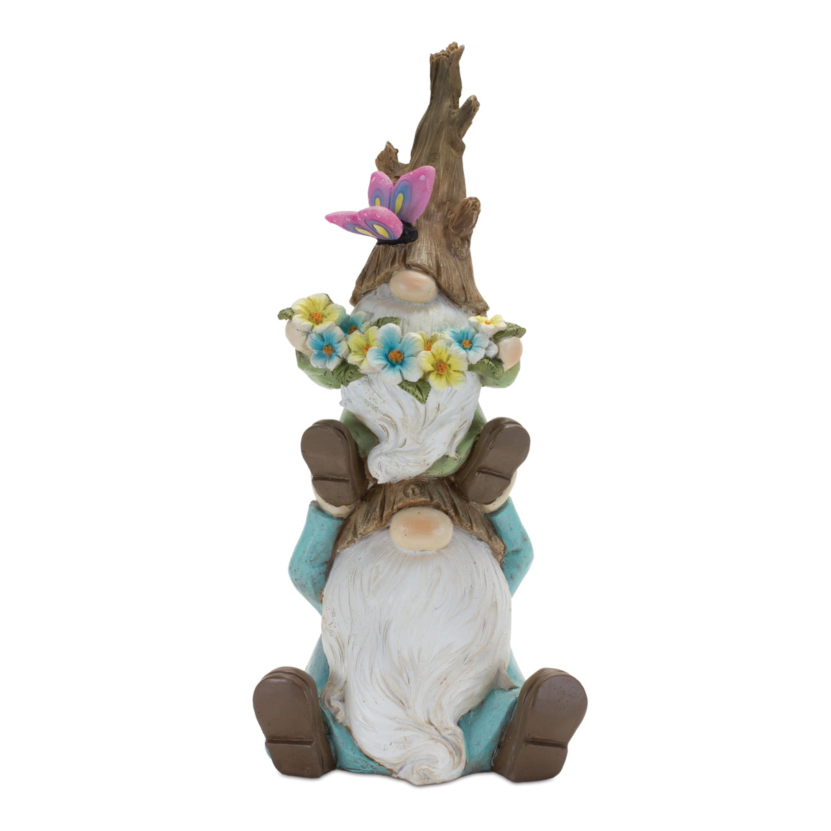 Tree trunk gnome stack (set of 2)