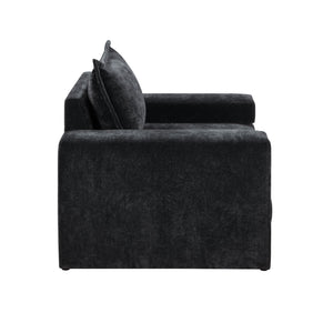 Upholstered Accent Chair With Wide Armrests And Ergonomic Back Support