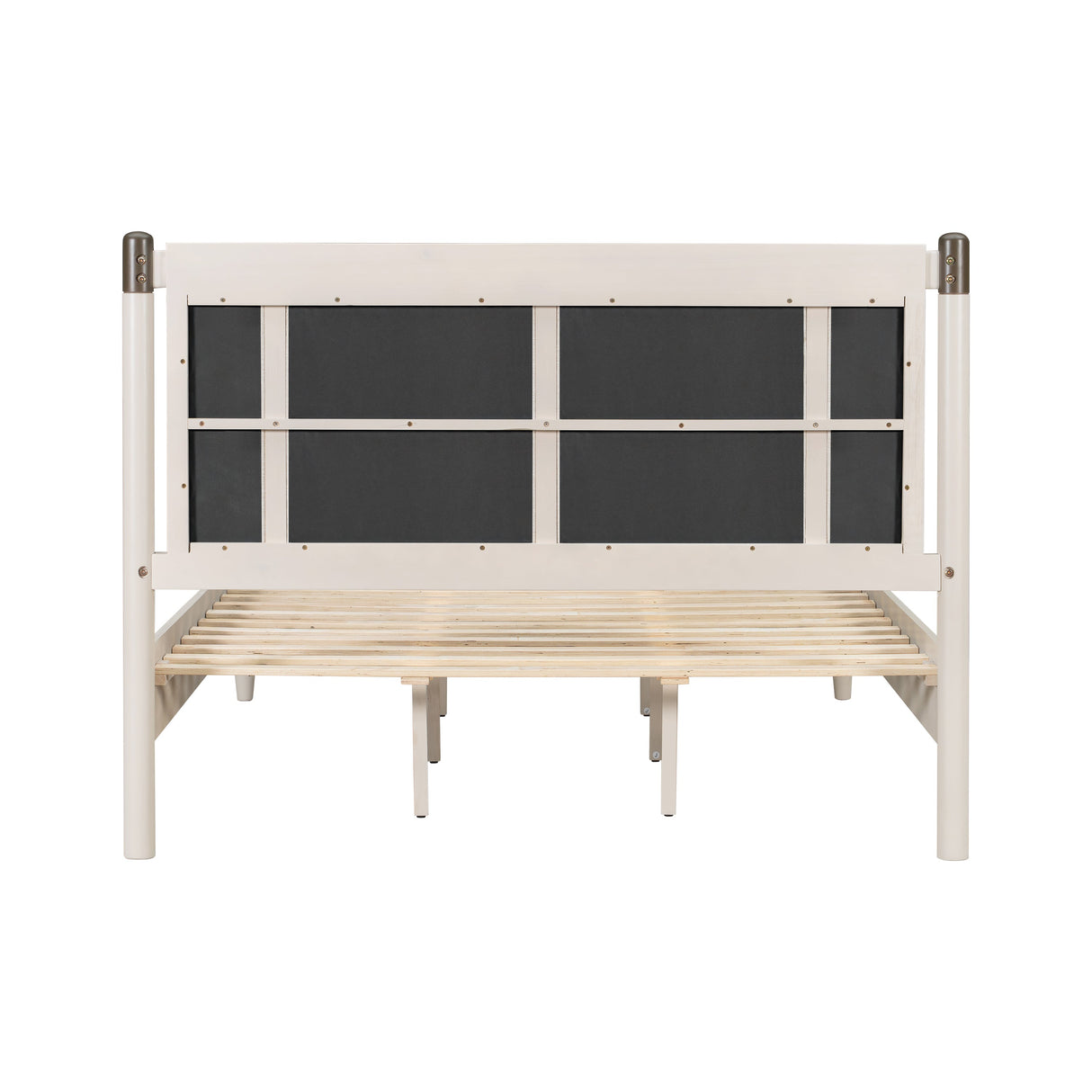Solid Wood Queen Bed - Heavy Duty Support