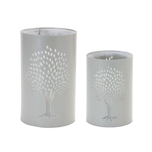 Punched-metal-tree-candle-holder-(set-of-2)-Candle-Holders