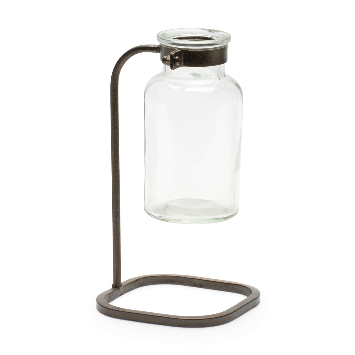 Bottle-Vase-in-Iron-Stand-(Set-of-4)-Vases