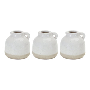 Stoneware bud vase (set of 3)
