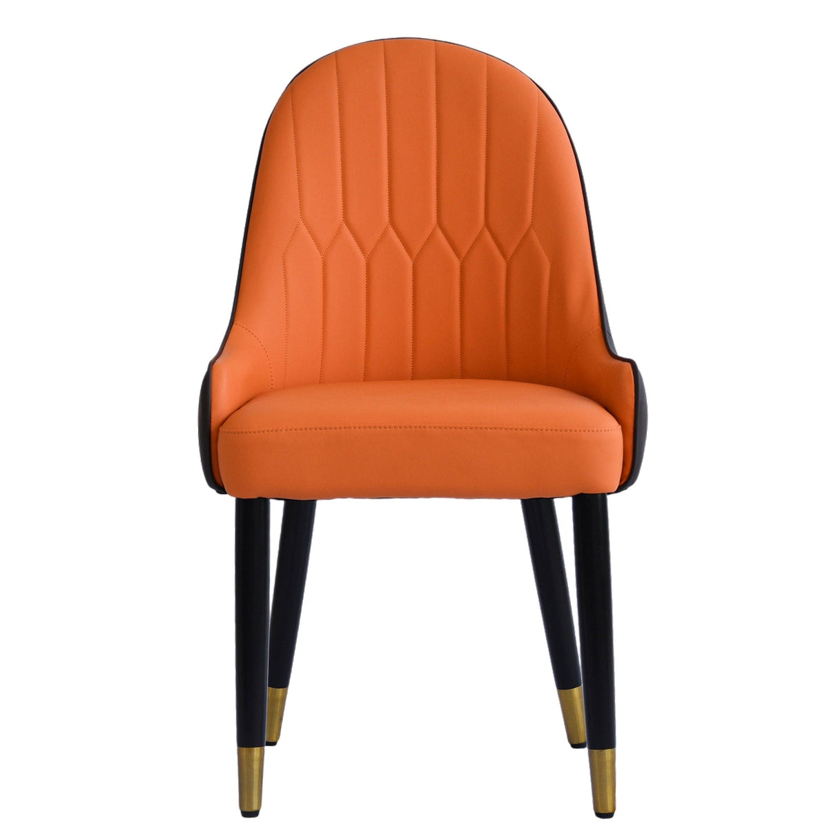 Modern Sponge-Filled Dining Chair, Solid Wood Metal Legs, Suitable For Restaurants, Living Rooms And Rooms (Set of 2)