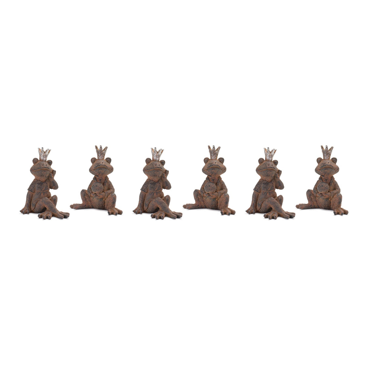 Royal Sitting Frog Figurine (Set of 6)