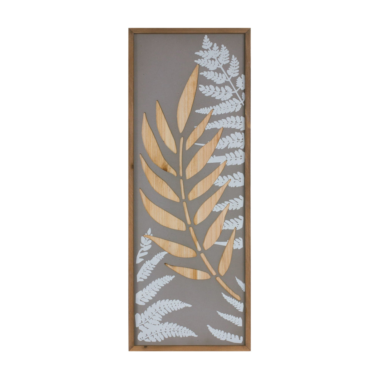 Wood Framed Fern Panel Wall Art (Set of 2)