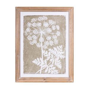 Framed Queen Anne's Lace and Fern Wall Art (Set of 2)