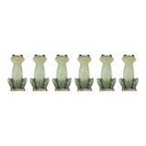 Garden frog figurine (set of 6)