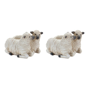 Sheep Couple Planter (Set of 2)