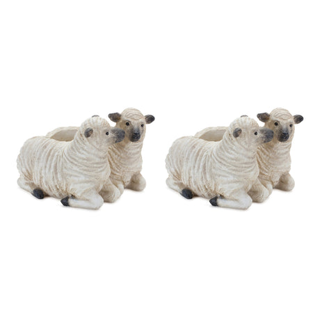 Sheep couple planter (set of 2)