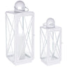 Curved metal lantern (set of 2)