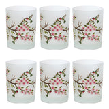Glass Hummingbird Votive Candle Holder (Set of 6)