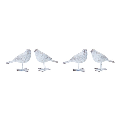 Weathered bird figurine (set of 4)