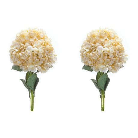 White hydrangea bush (set of 2)