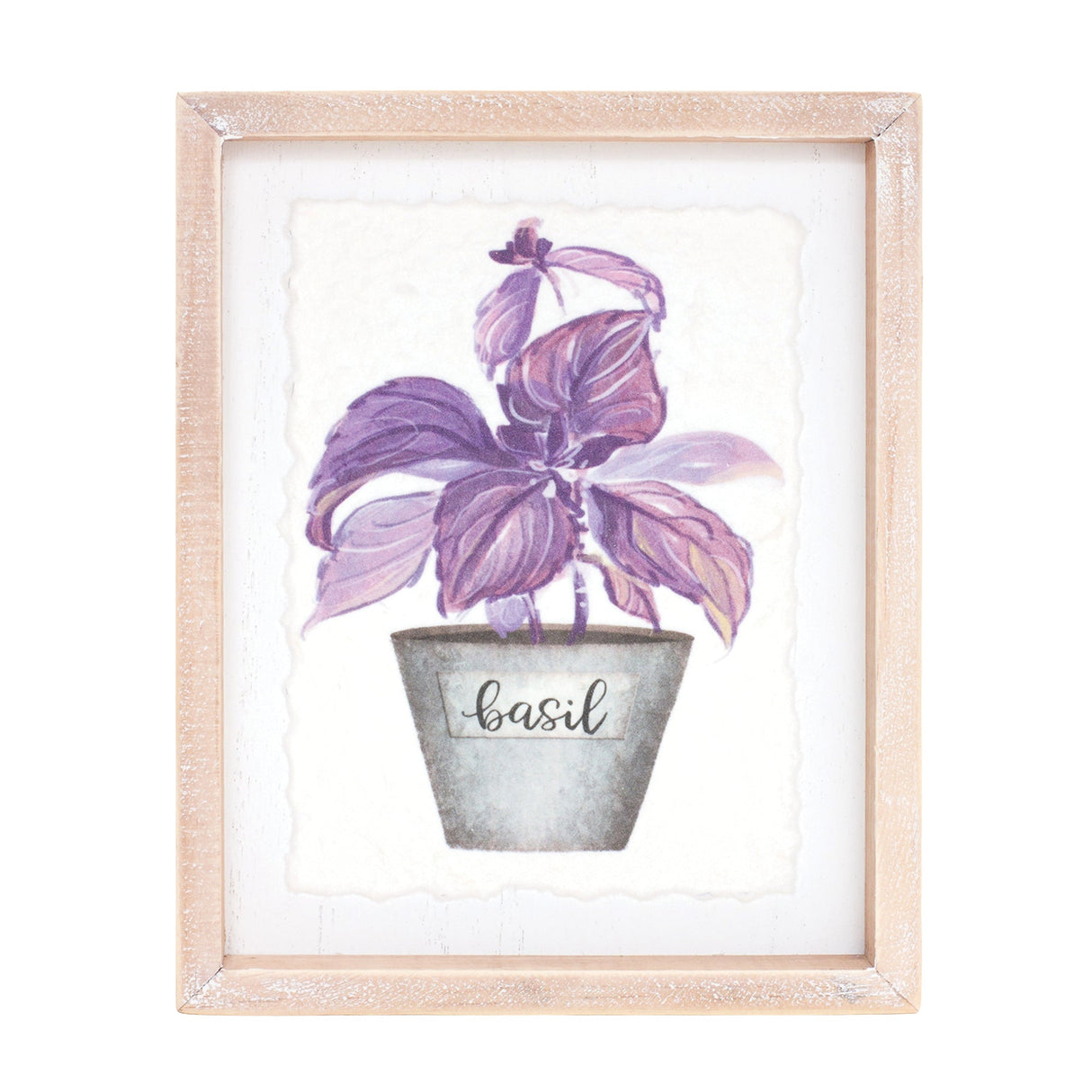 Framed Watercolor Herb Print (Set of 4)