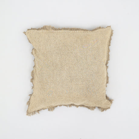 Stonewashed-Linen-Throw-Pillow-with-Handworked-Edges-&-Fringe--22X22'-