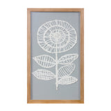Framed-paper-mache-flower-wall-art-(set-of-2)-Wall-Art