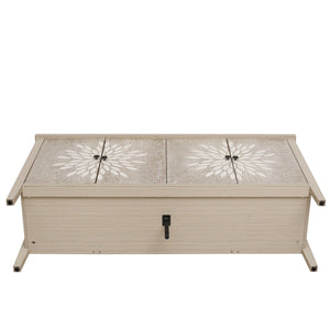 Modern Storage Cabinet With 4 Doors & Adjustable Shelves