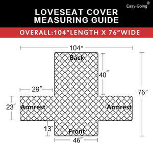 Water Resistant Reversible Couch Cover