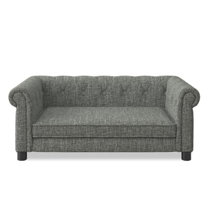Modern Elegant Rectangle Pet Bed, Durable Elevated Dog Sofa