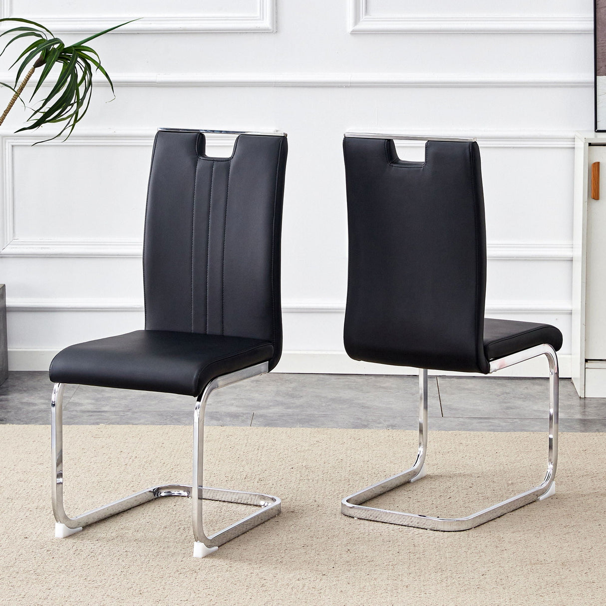Bow Shaped Chairs, Ergonomic Design, Non Slip Base