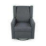 Landau Contemporary Fabric Upholstered Swivel Recliner