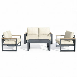 Modern Outdoor Sofa Set With Coffee Table
