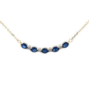 Sapphire Diamond Fashion Pendants 10KT Yellow Gold