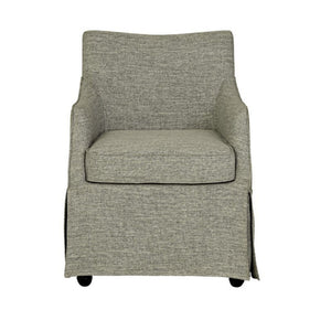 London - Upholstered Skirted Dining Arm Chair