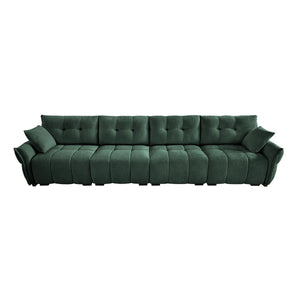 Modern 4-Seater Sofa, Solid Wood Frame In Premium Chenille