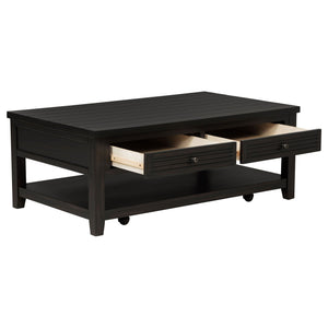 Sutter - 2 Piece Coffee And End Table Set - Dark Brown