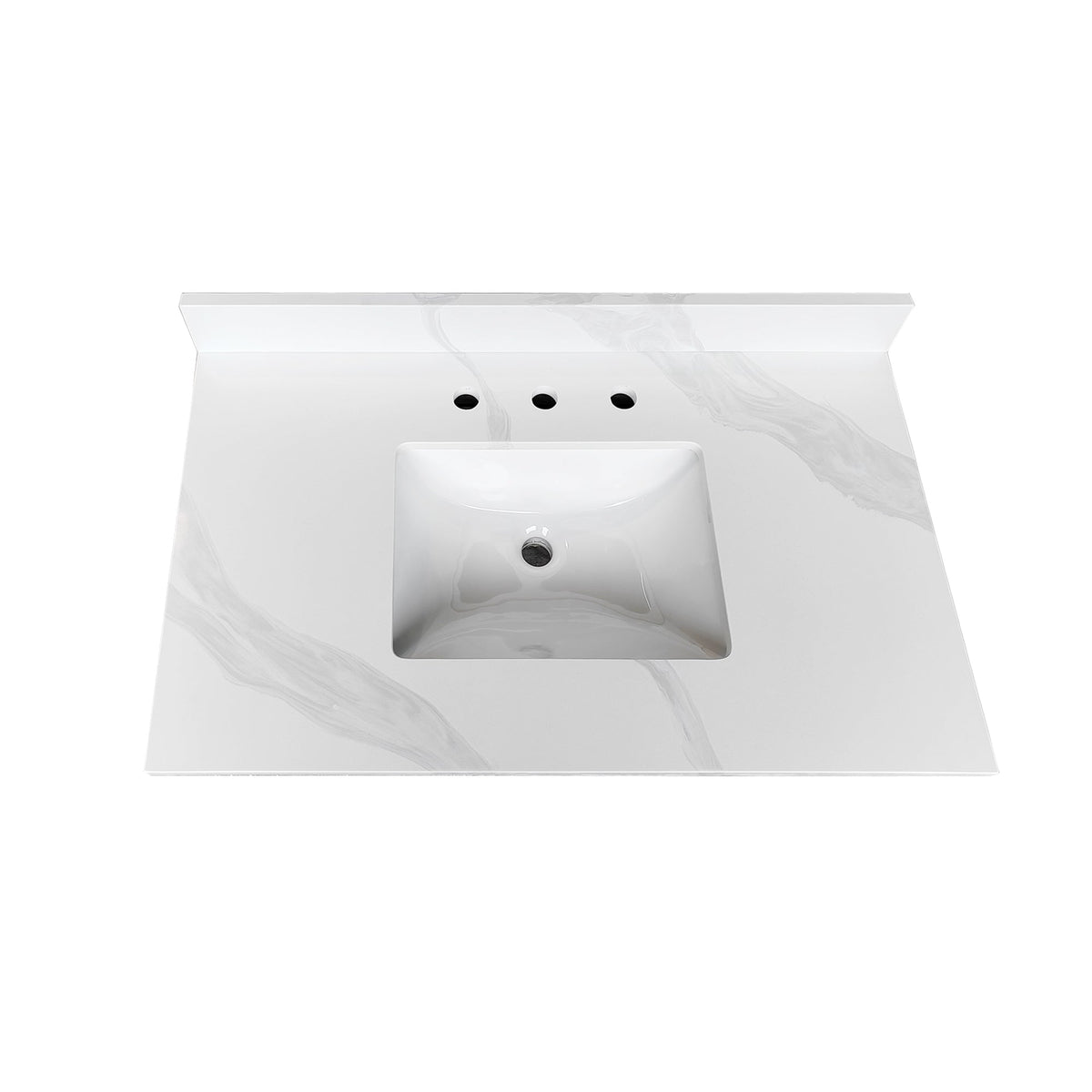 37-Inch Quartz Bathroom Vanity Top