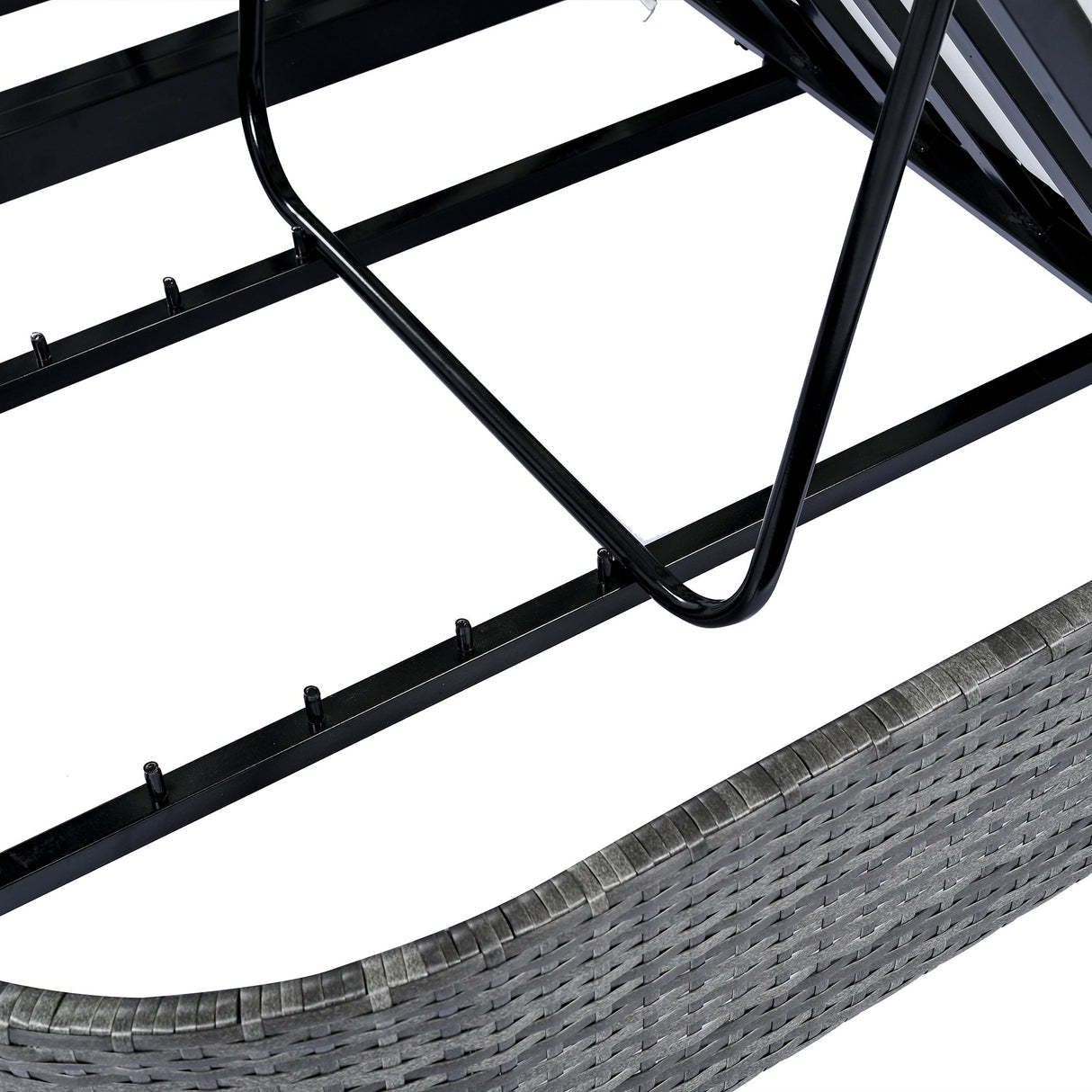 TREXM Outdoor Daybed with Adjustable Backrest