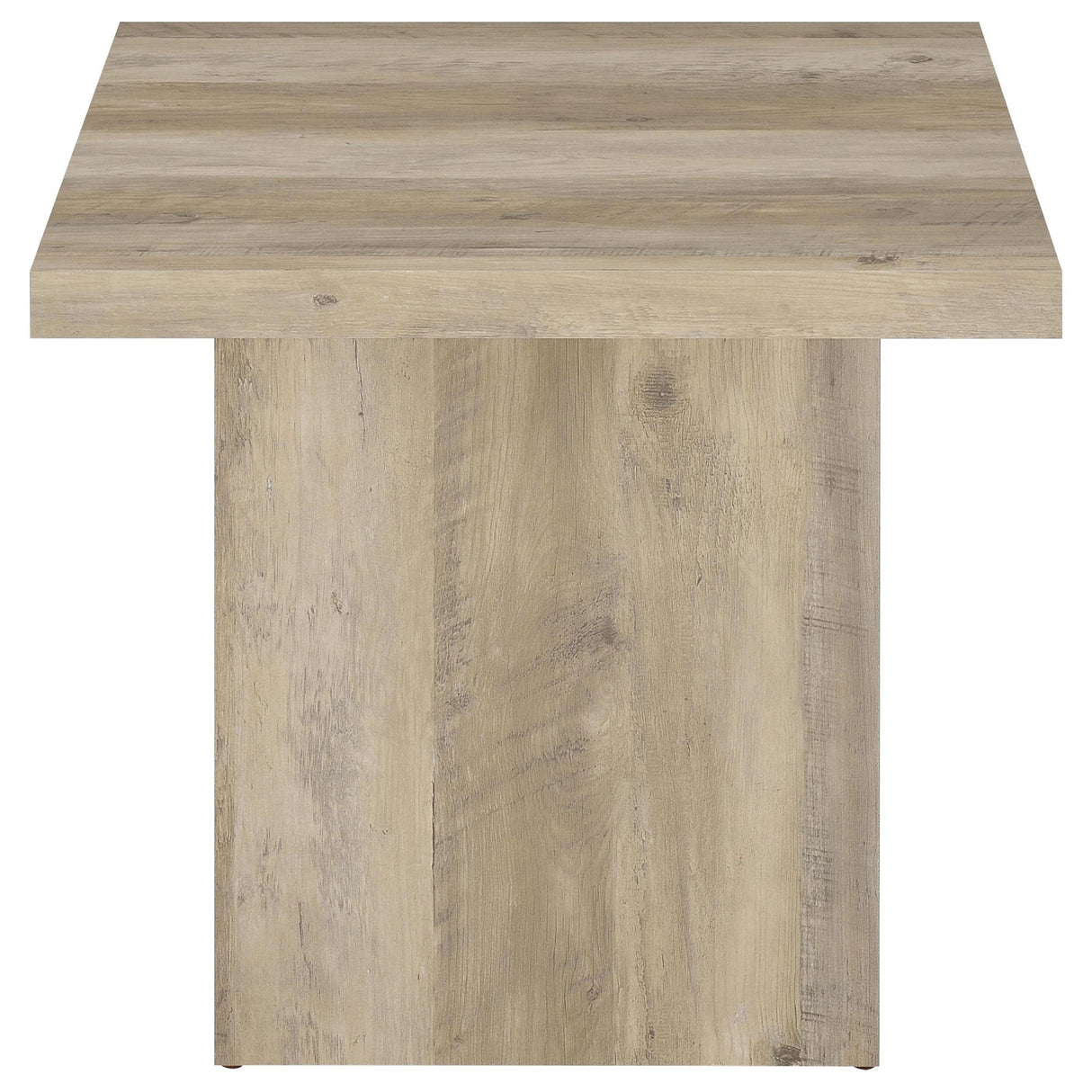 Devar 3-piece Square Coffee End Table Set Distressed Pine