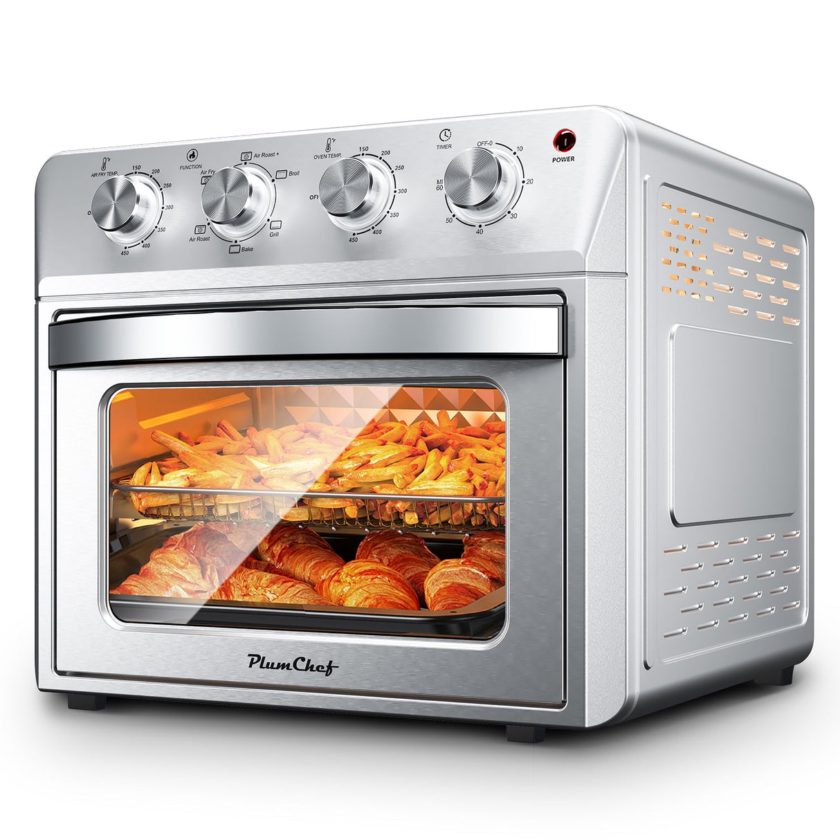 Plum Chef Air Fryer Oven 27.5QT - 6-in-1 Countertop Oven