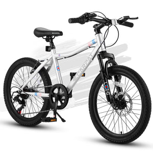 20 Inch Kids' Mountain Bike for Boys and Girls Ages 6-12
