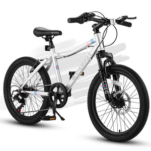 20 Inch Kids' Mountain Bike for Boys and Girls Ages 6-12