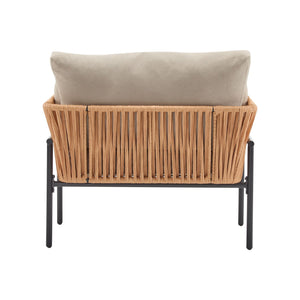 Rope Lounge Chair With Cushions For Modern Spaces