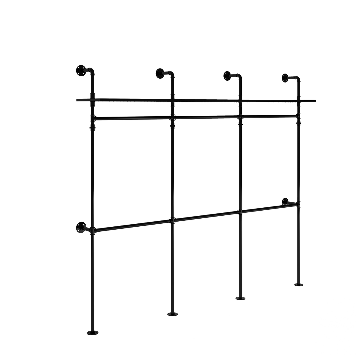 Industrial Pipe Clothing Rack