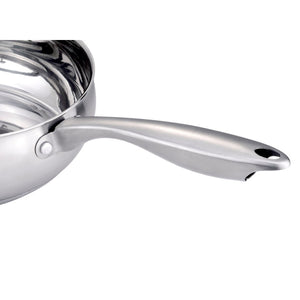 Stainless Cookware 9.5-Inch Fry Pan with Lid