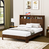 Queen Size Bed Frame With Storage Headboard