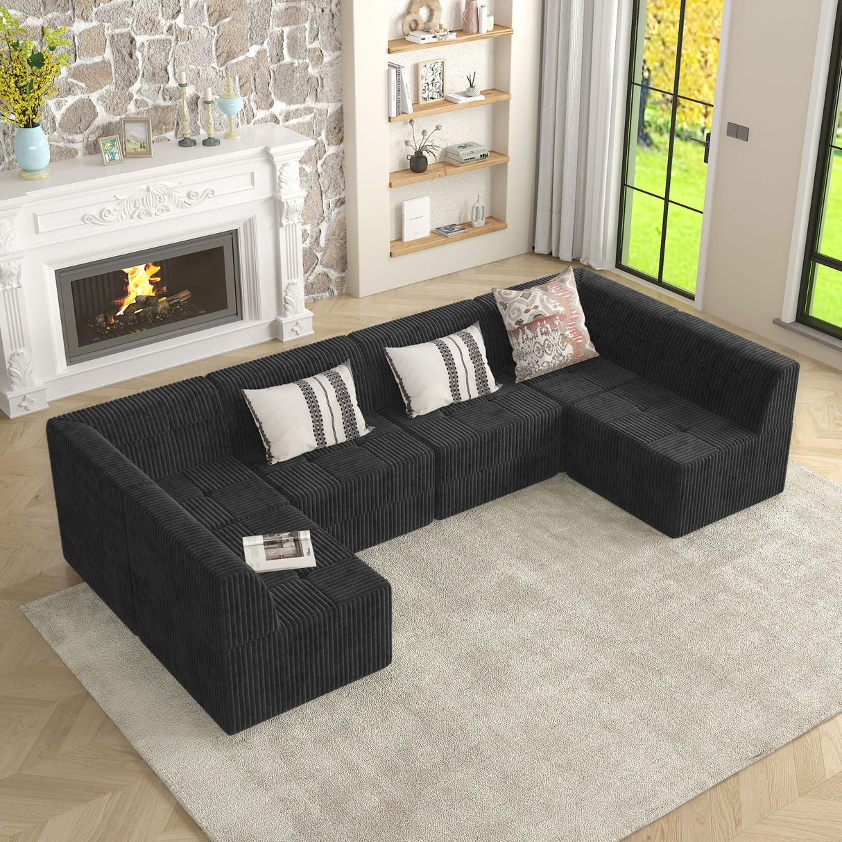 Modern Minimalist Corner Sofa Sleeper